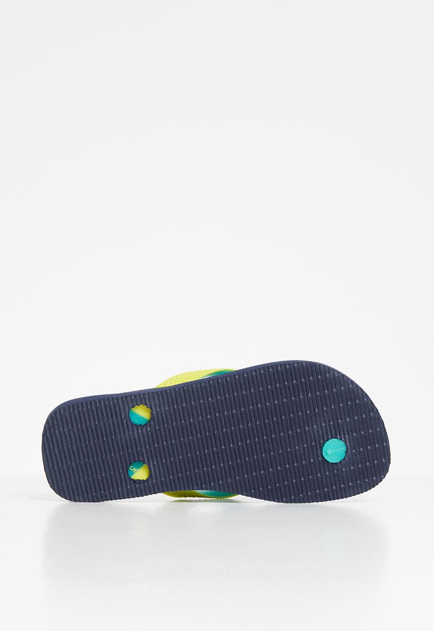 Havaianas - Kids top mix flip flop - navy & yellow 