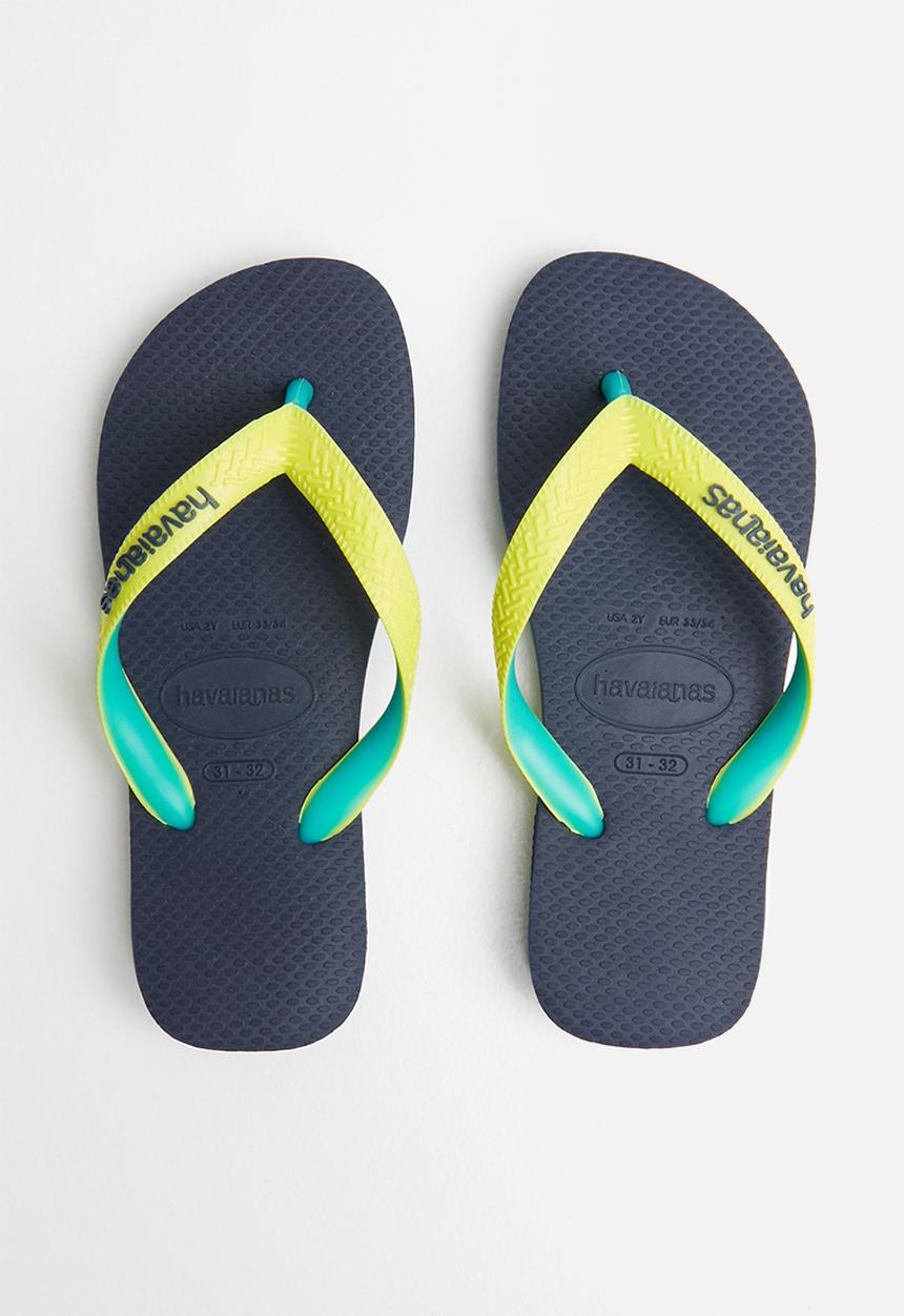 Havaianas - Kids top mix flip flop - navy & yellow 