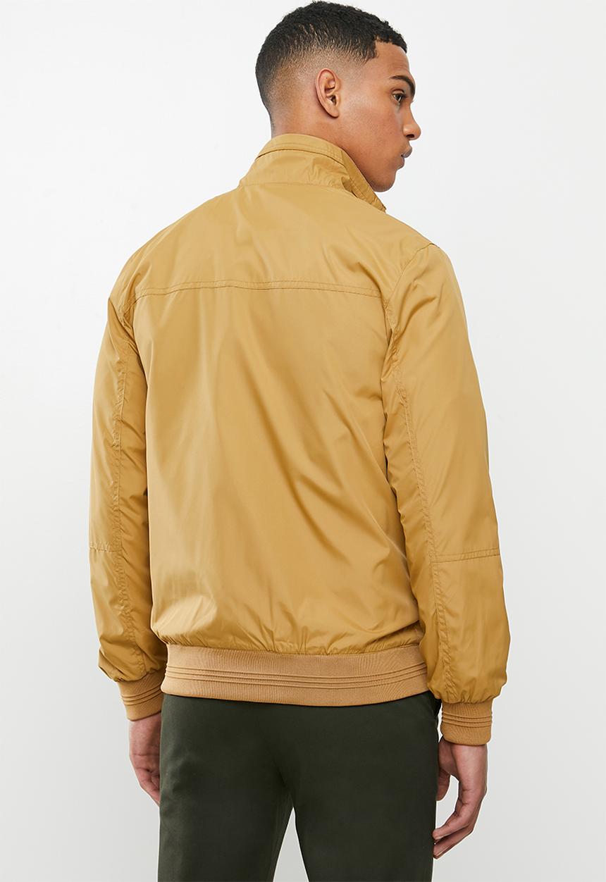 Jonathan D - Light weight zip through jacket - gold mustard