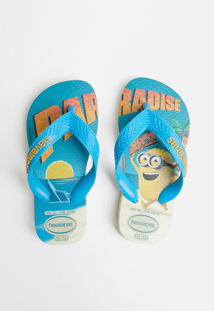 Havaianas - Kids minions flip flop - beige & turquoise