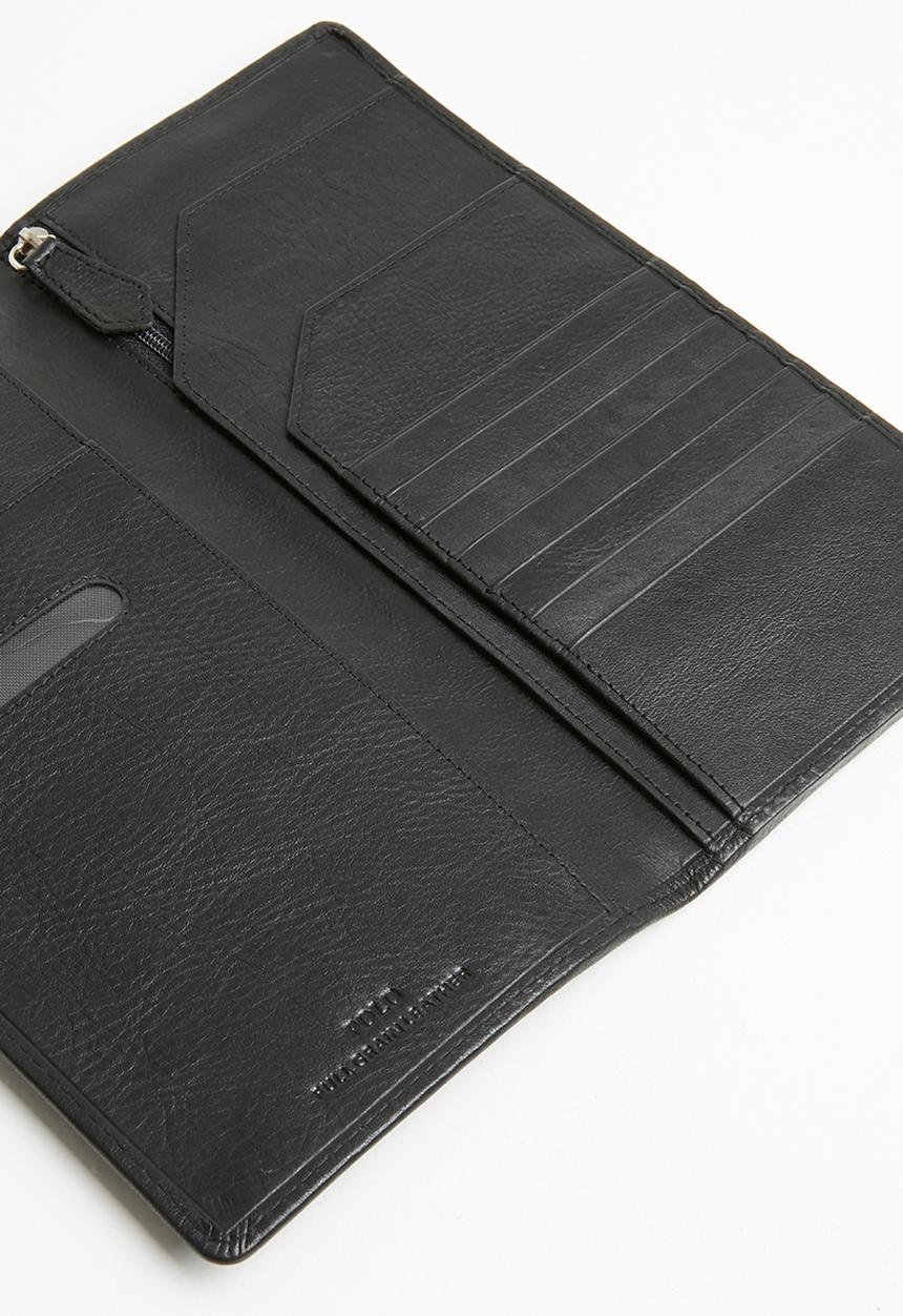 POLO - Travel folder with mobile pocket - black