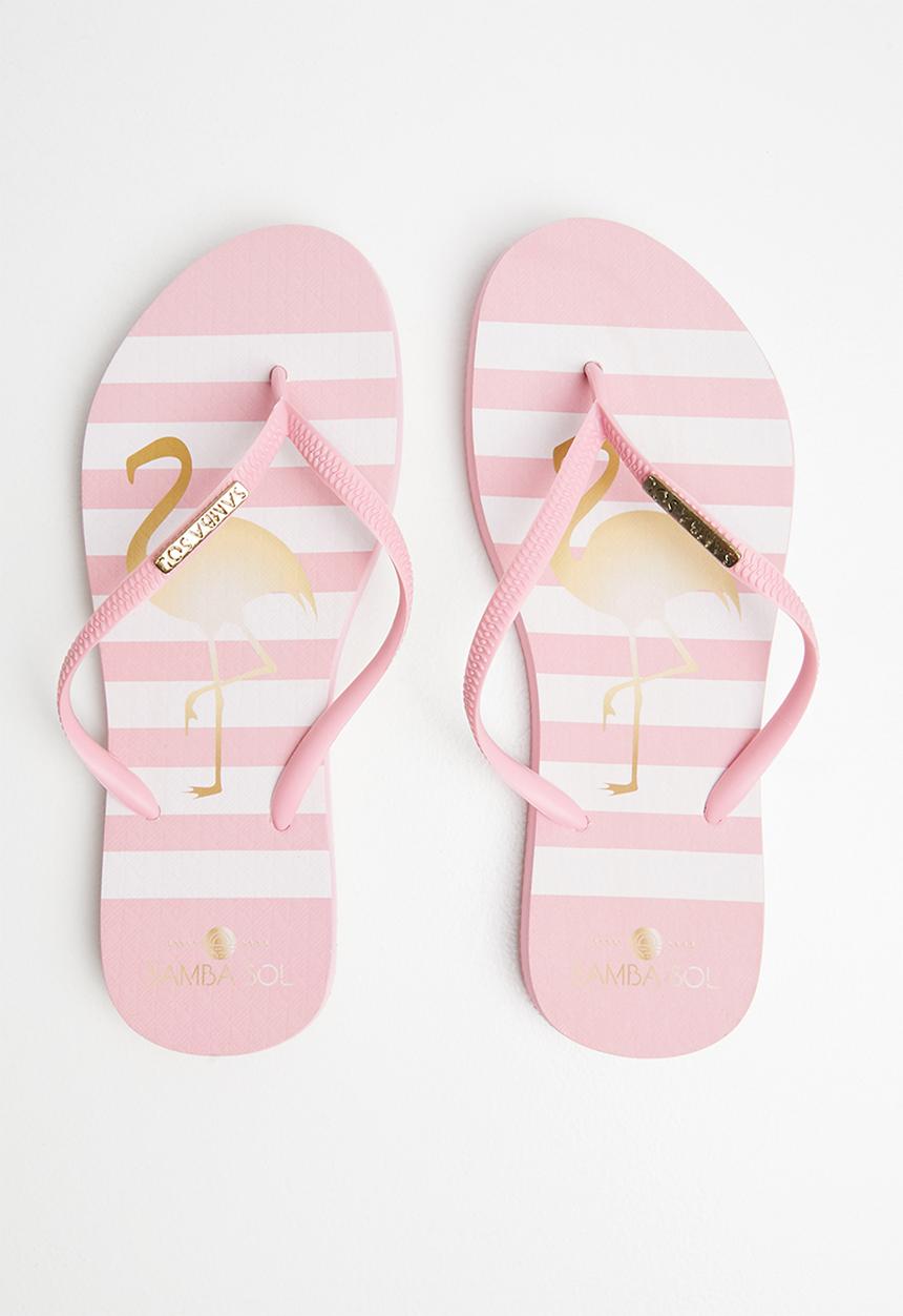 Samba Sol - Flamingo flip flop - pink