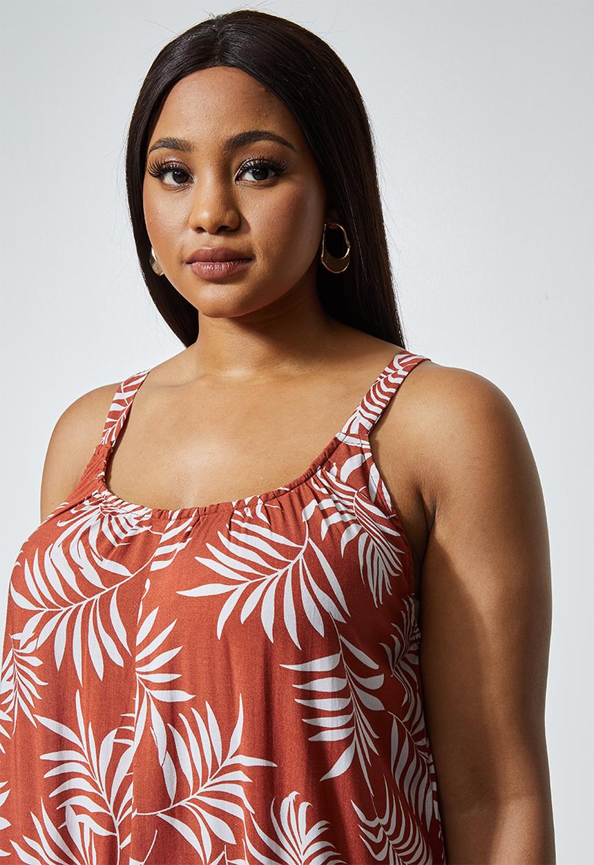 Superbalist - Easy fitting jumpsuit - rust palm
