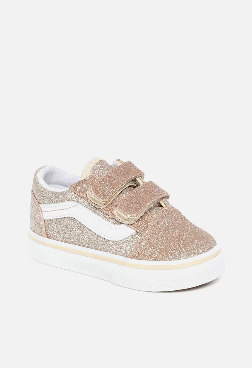 Vans - Td old skool v - (glitter) brazilian sand & true white