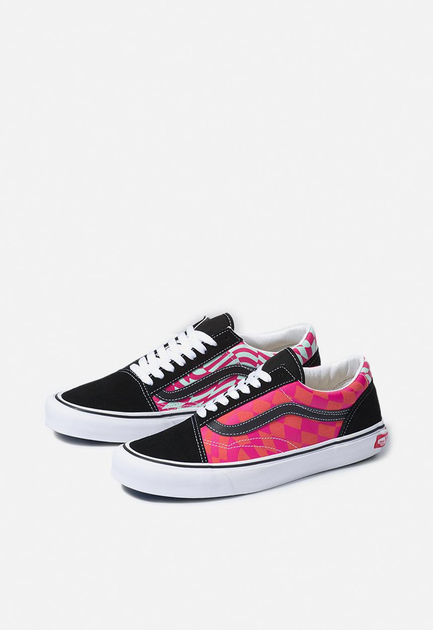 Vans - Old Skool twist - (warp checker) black & cabaret
