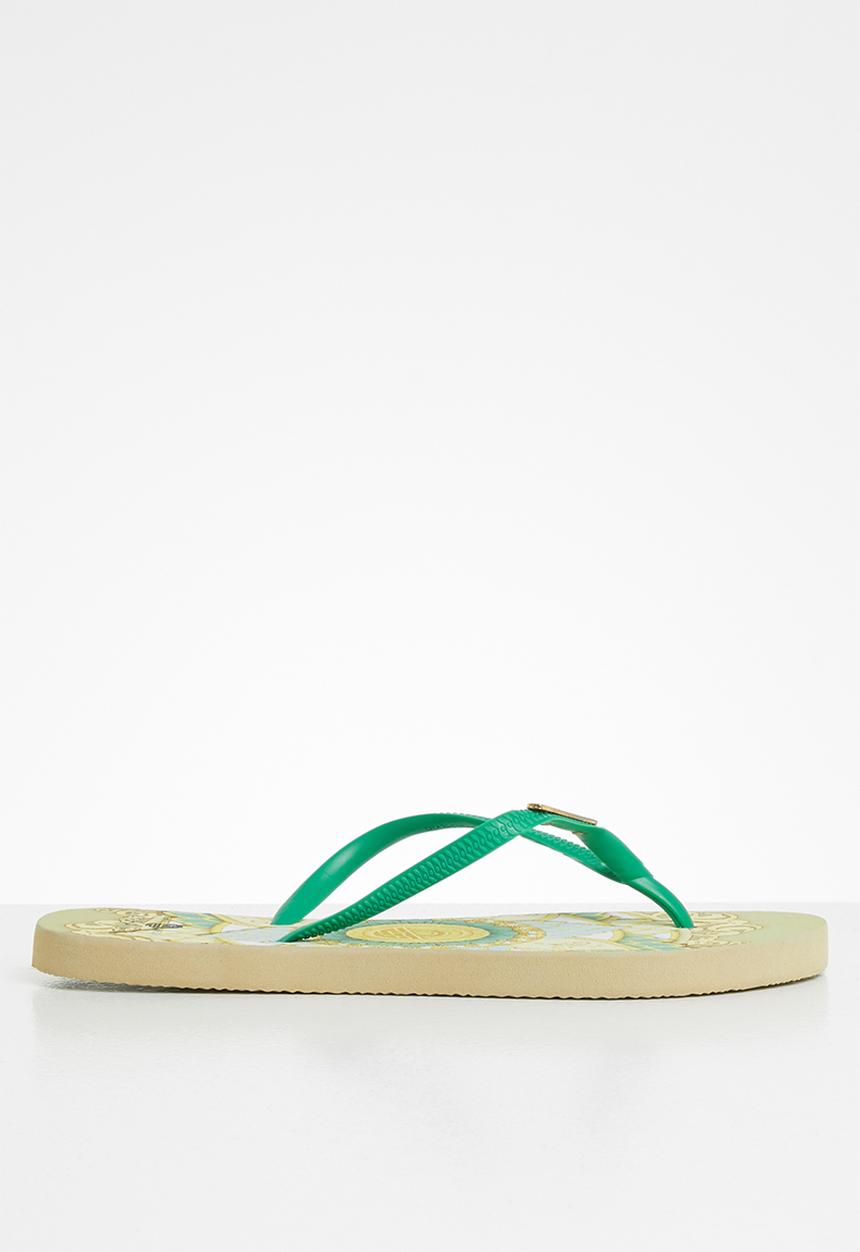 Samba Sol - Mandala flip flop - teal