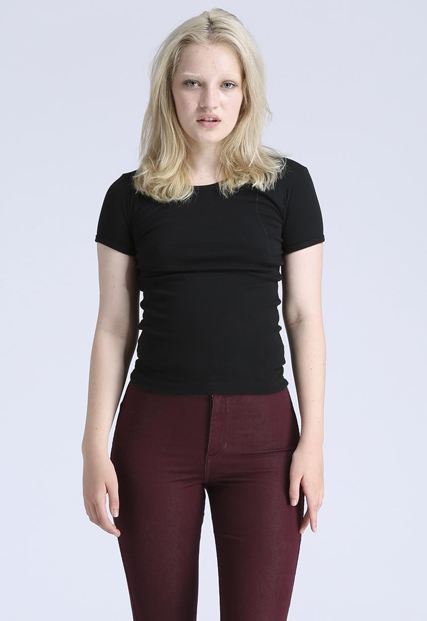 American Apparel - Baby Rib Basic Short Sleeve T-Shirt