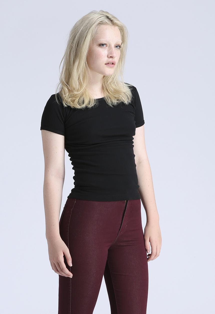 American Apparel - Baby Rib Basic Short Sleeve T-Shirt