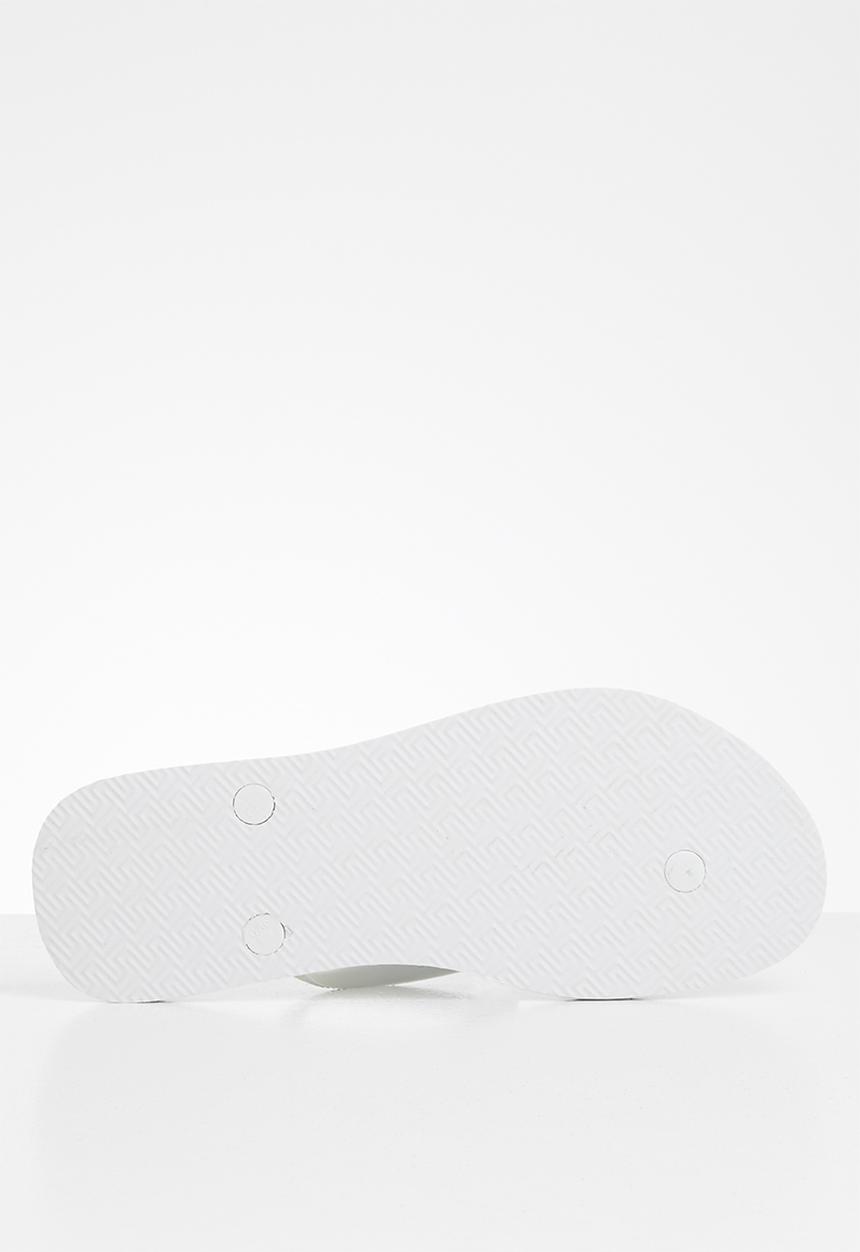 Samba Sol - Capri lemon flip flop - white & blue 