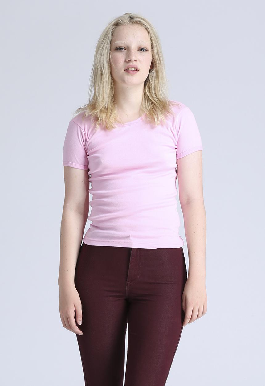 American Apparel - Baby Rib Basic Short Sleeve T Shirt