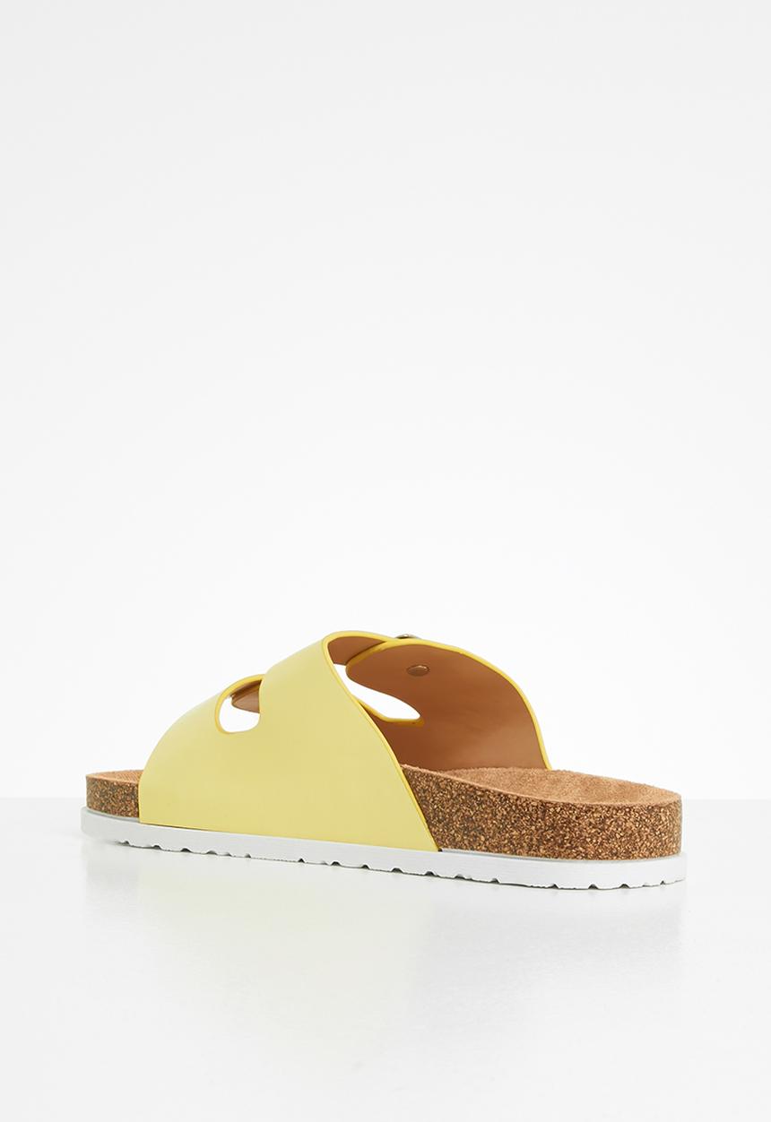Jada - Double buckle strap slide - yellow