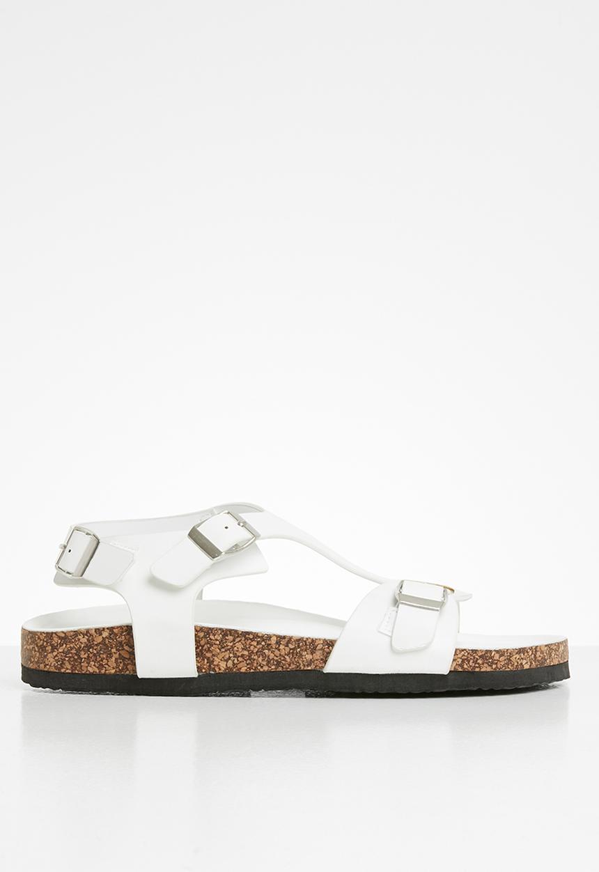 Jada - Buckle detail sandal - white