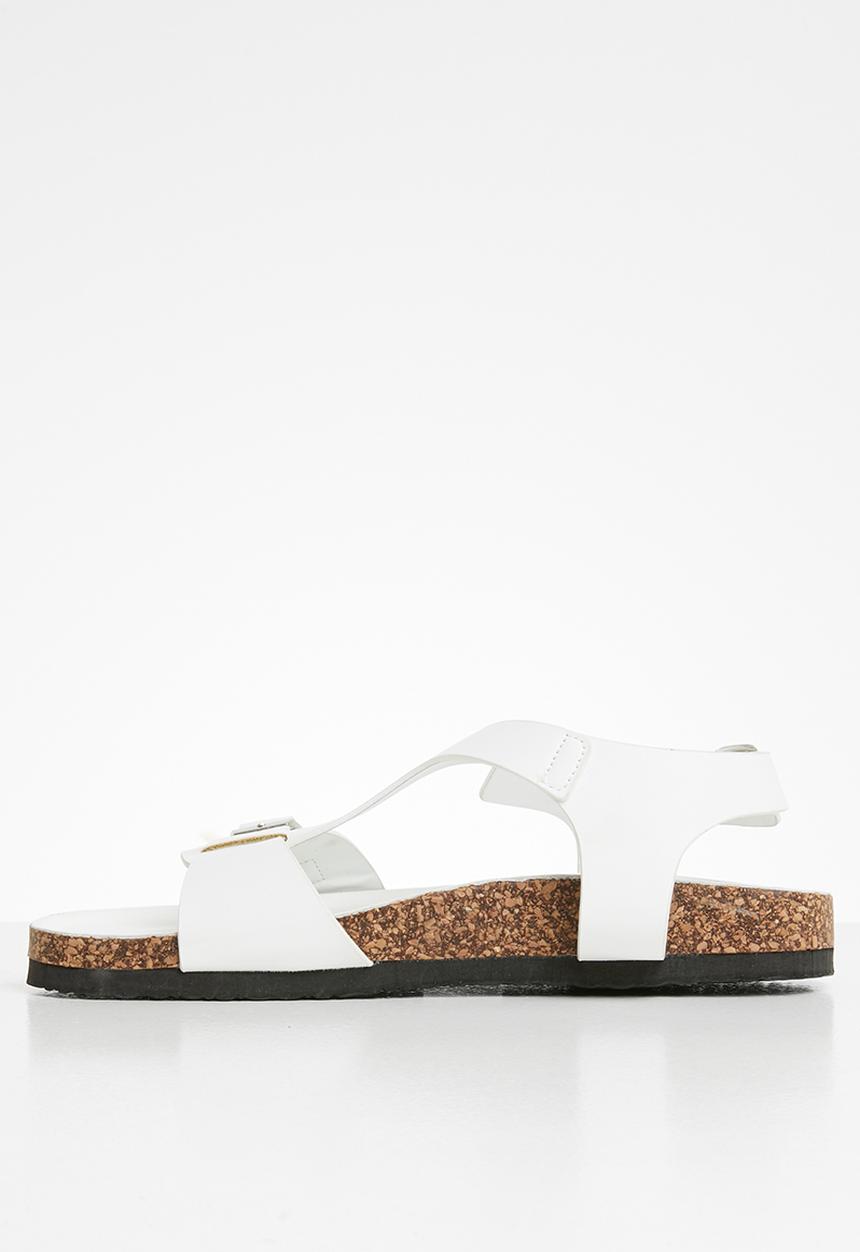 Jada - Buckle detail sandal - white