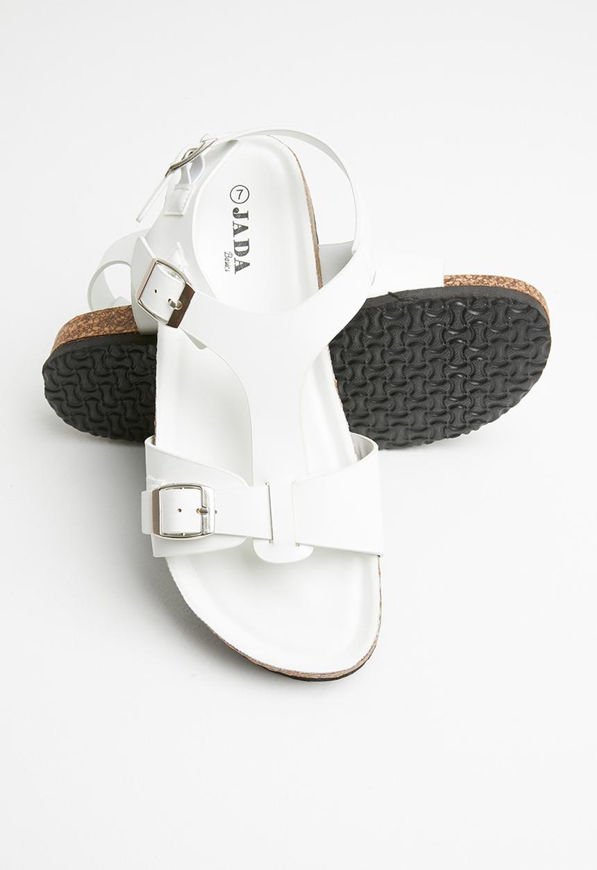 Jada - Buckle detail sandal - white