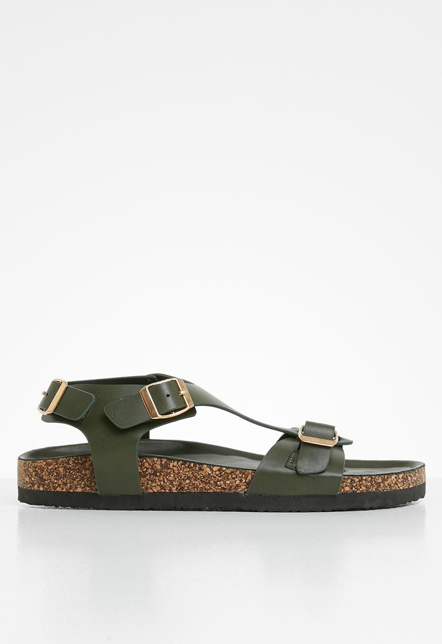 Jada - Buckle detail sandal - olive