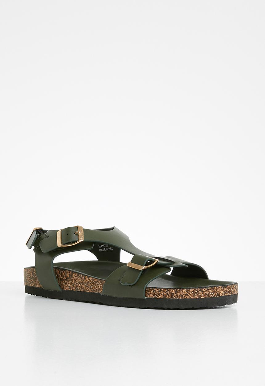 Jada - Buckle detail sandal - olive