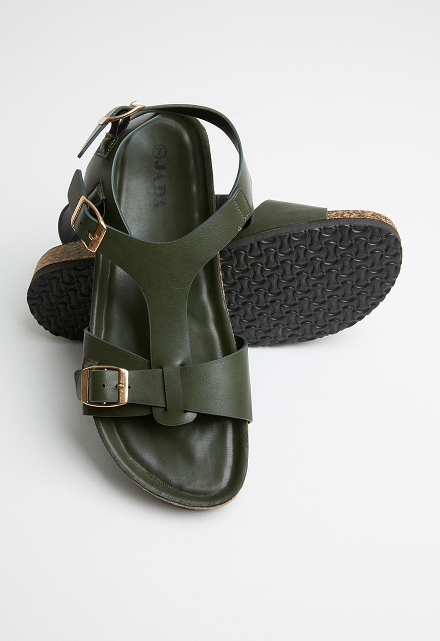 Jada - Buckle detail sandal - olive