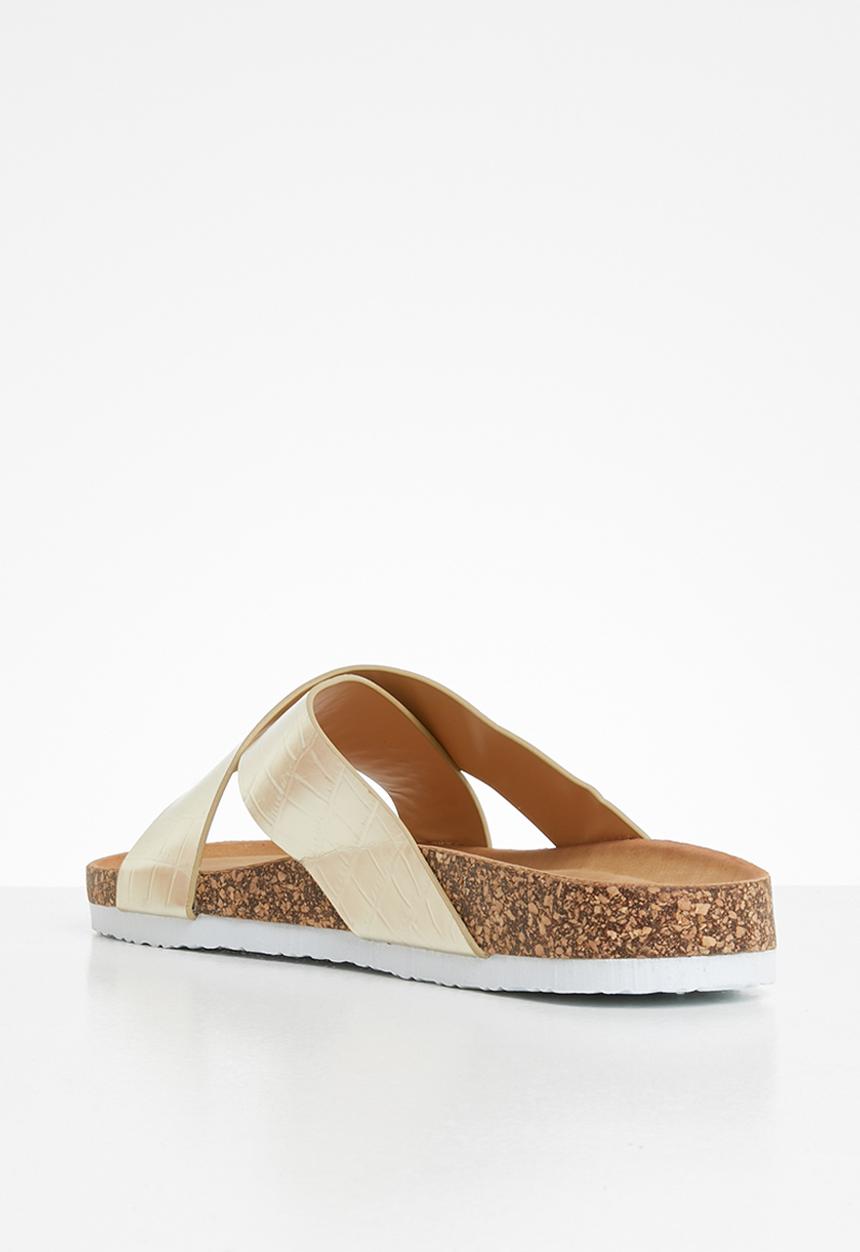 Jada - Croc strap slide - gold