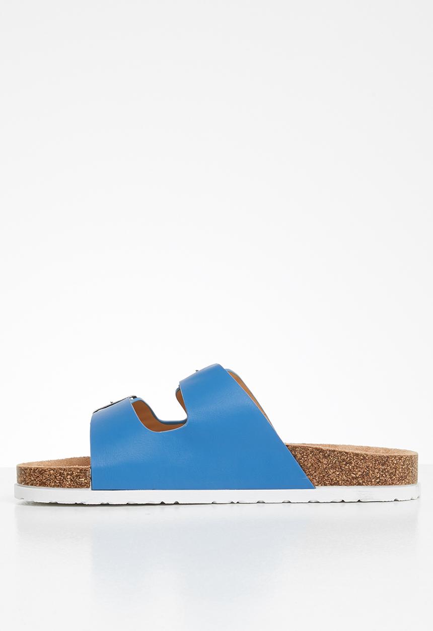 Jada - Double buckle strap slide - blue