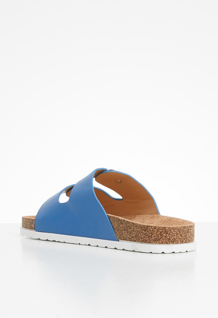 Jada - Double buckle strap slide - blue