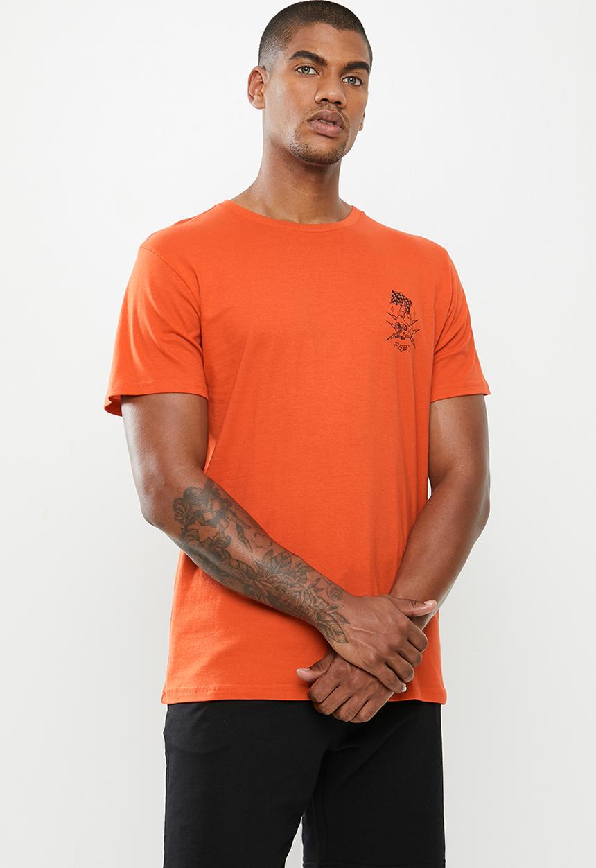 Fox - In the ruts short sleeve tee - flare orange