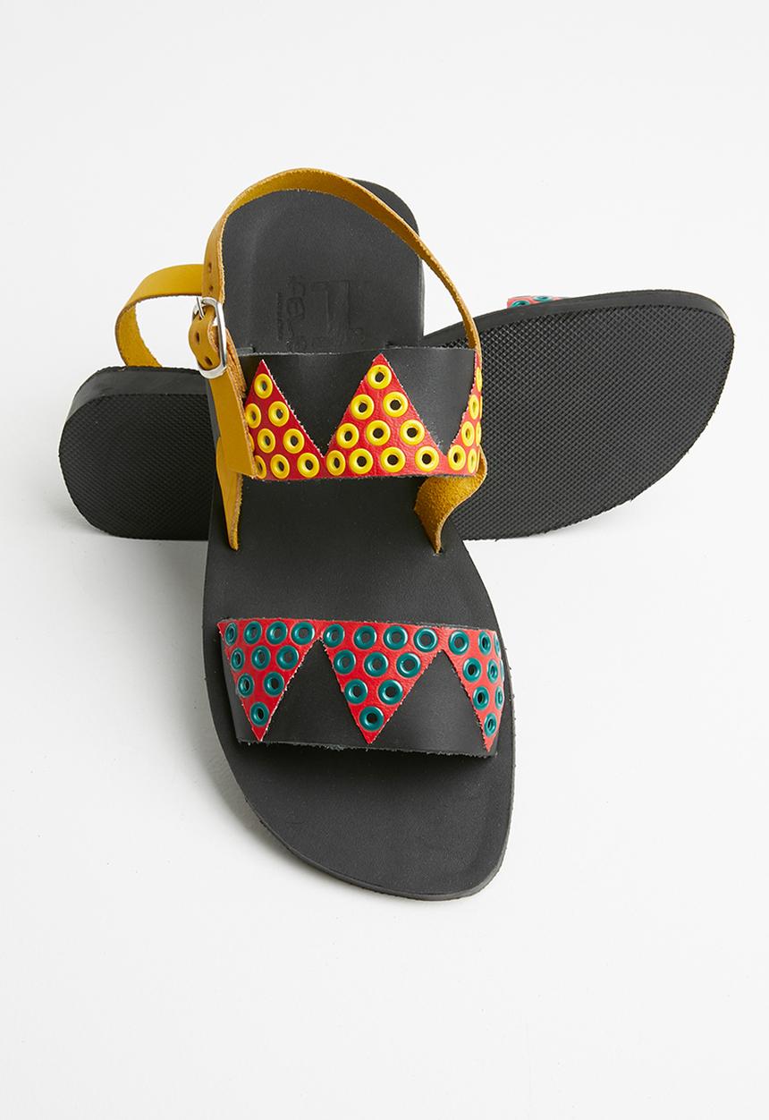 iFELE - Zulu crown leather sandal - multi 
