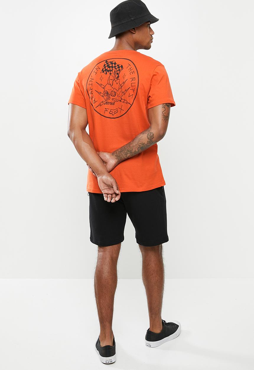 Fox - In the ruts short sleeve tee - flare orange