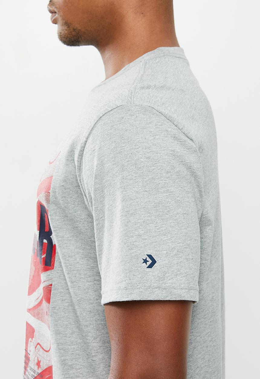 Converse - Converse one star photo ss tee - grey melange