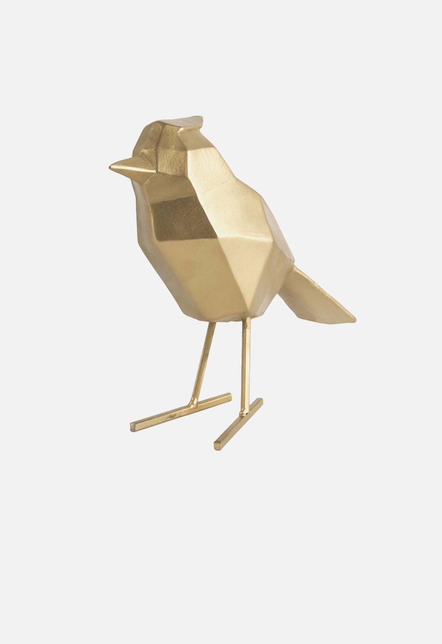 Present Time - Statue bird small - gold