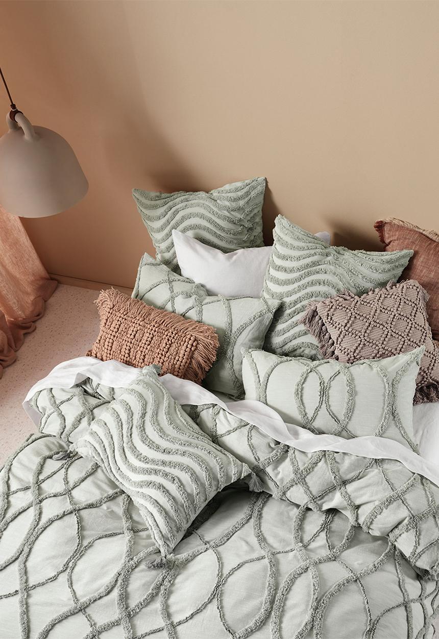 Linen House - Amadora duvet cover set - smoke