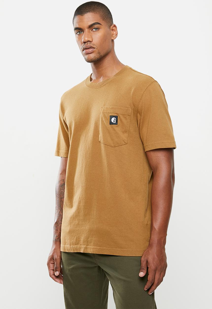 Hurley - Carhartt pocket short sleeve tee - car brown