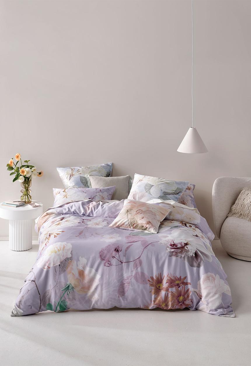 Linen House - Annella duvet cover set - lilac
