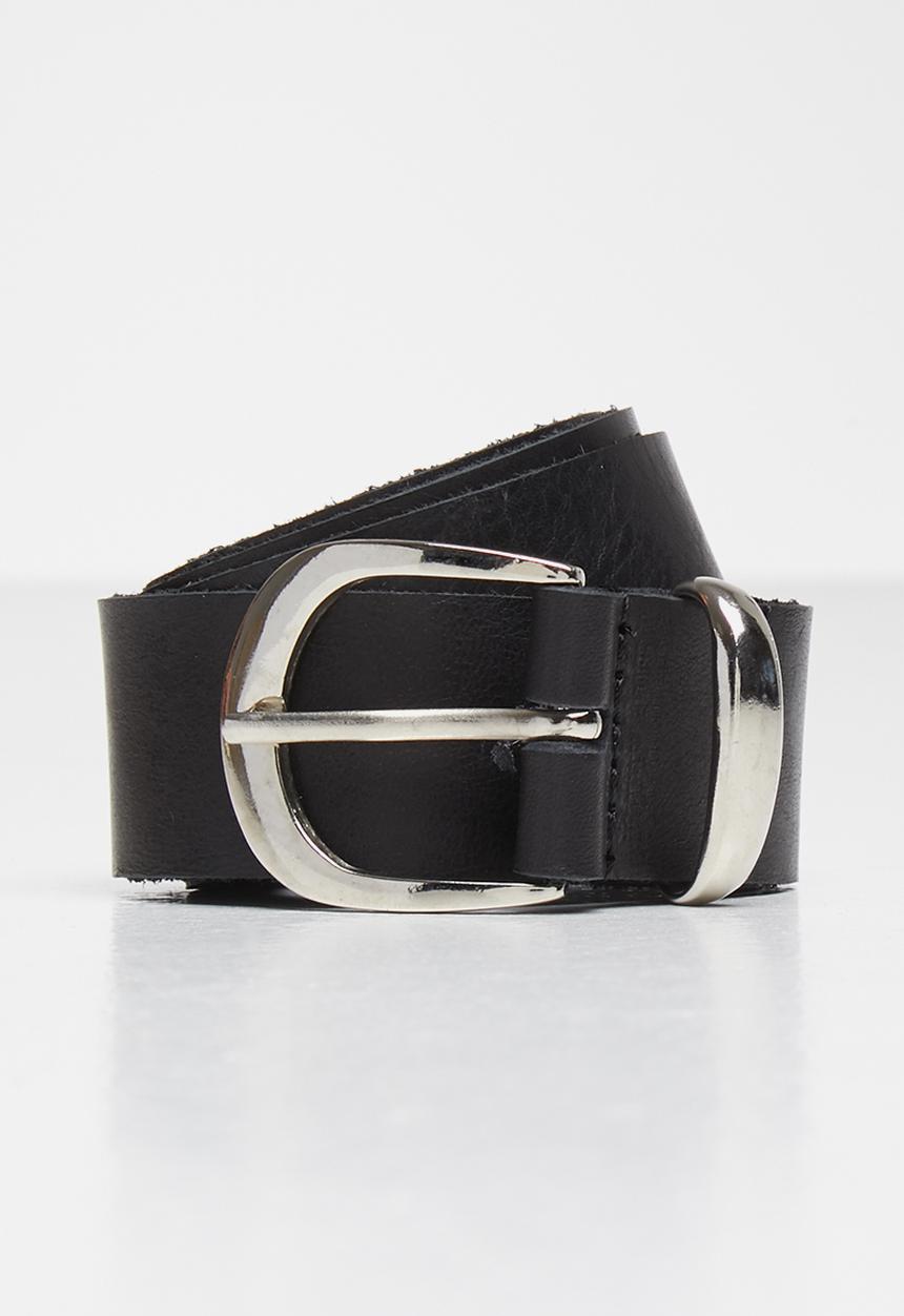 Superbalist - Liza leather waist belt - black