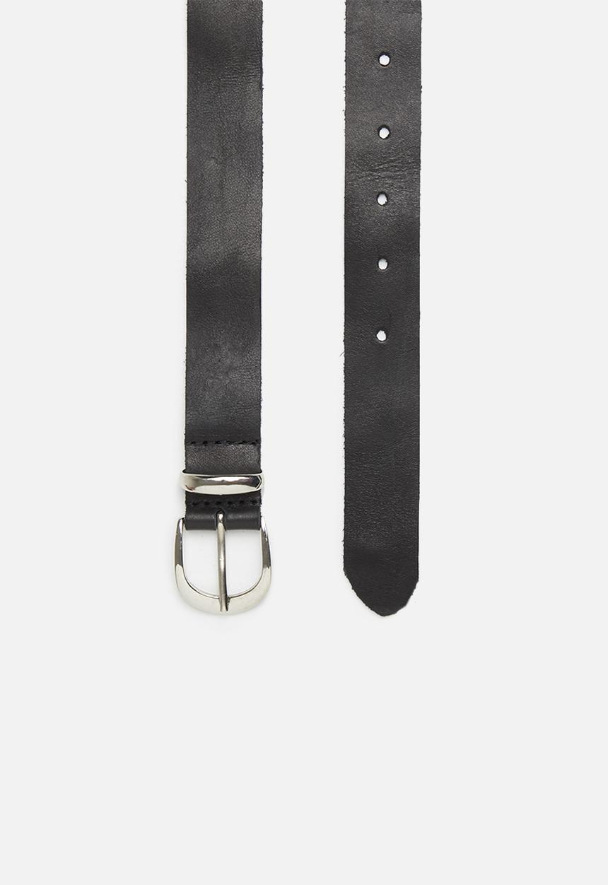 Superbalist - Liza leather waist belt - black