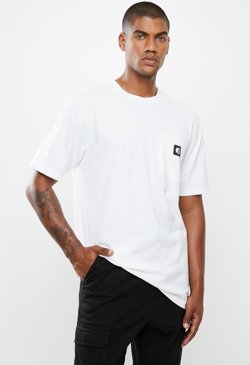 Hurley - Carhartt pocket short sleeve tee - white