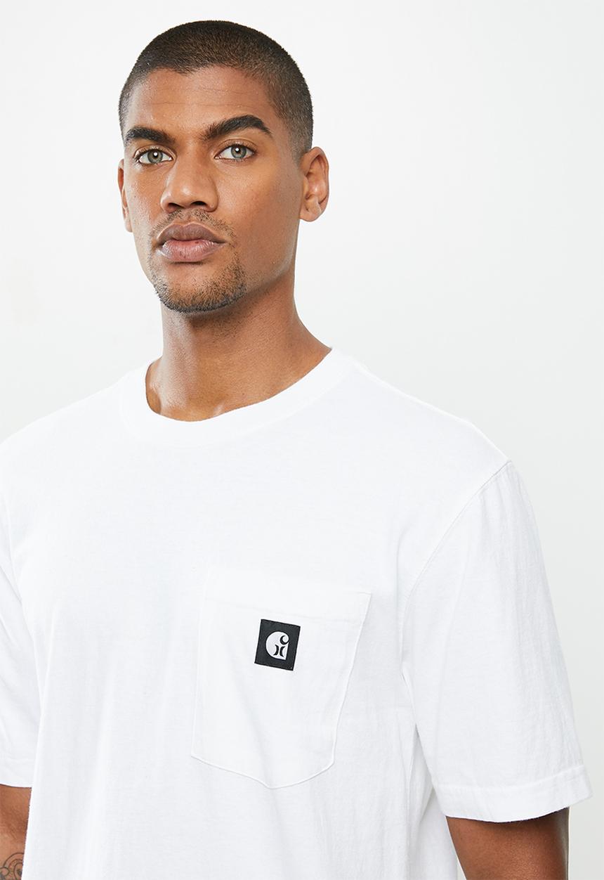 Hurley - Carhartt pocket short sleeve tee - white