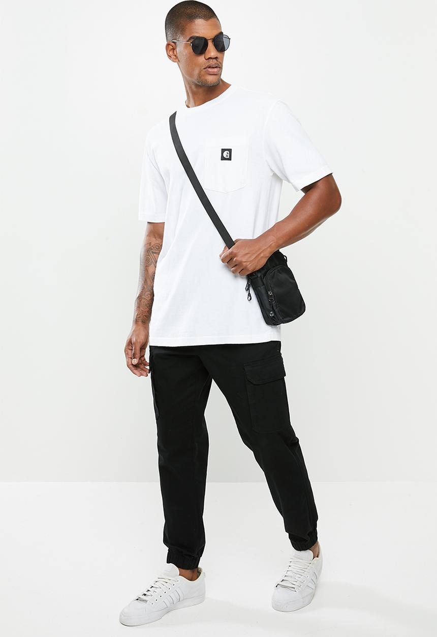 Hurley - Carhartt pocket short sleeve tee - white