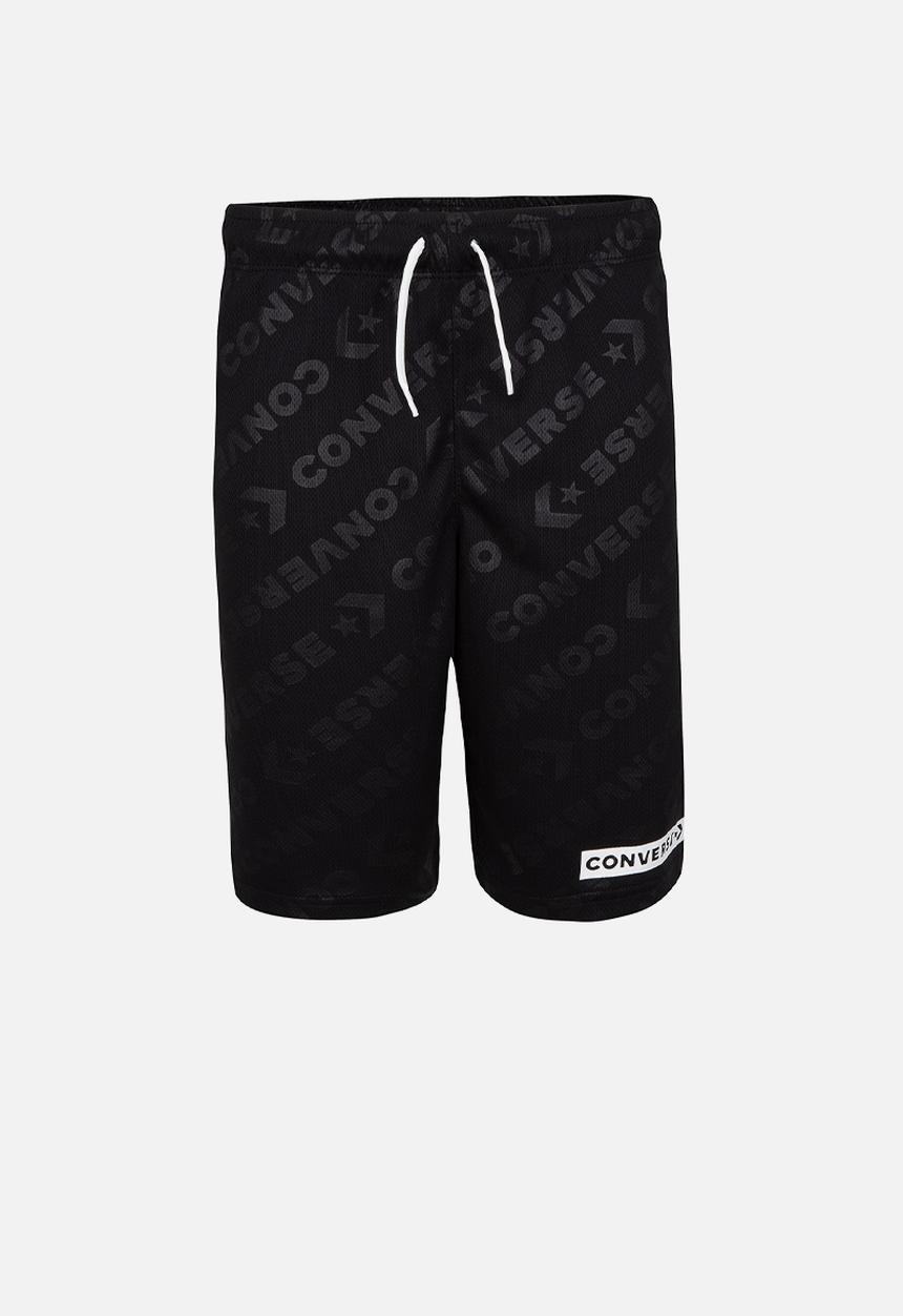 Converse - Converse boys wordmark jacquard short - black