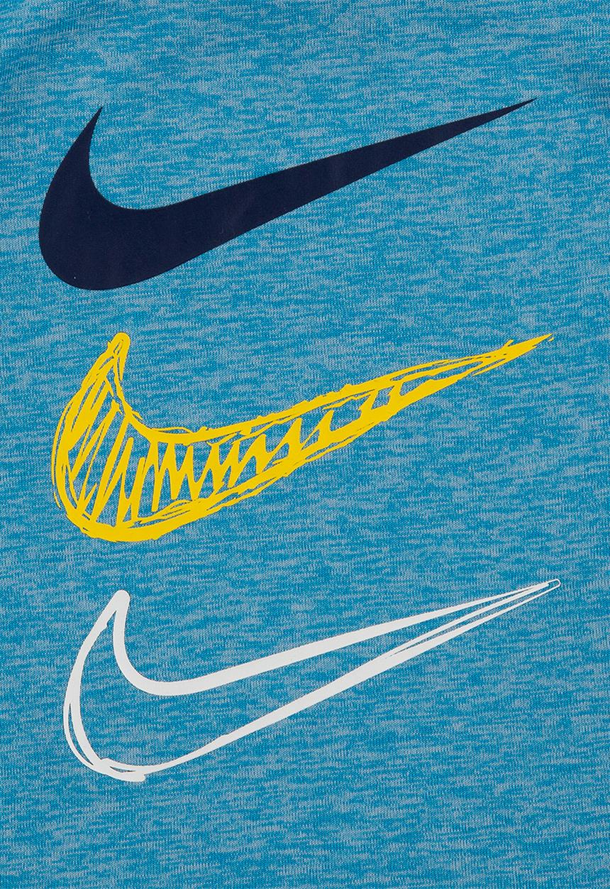 Nike - Nike boys df dropsets tee & short set - navy & blue 