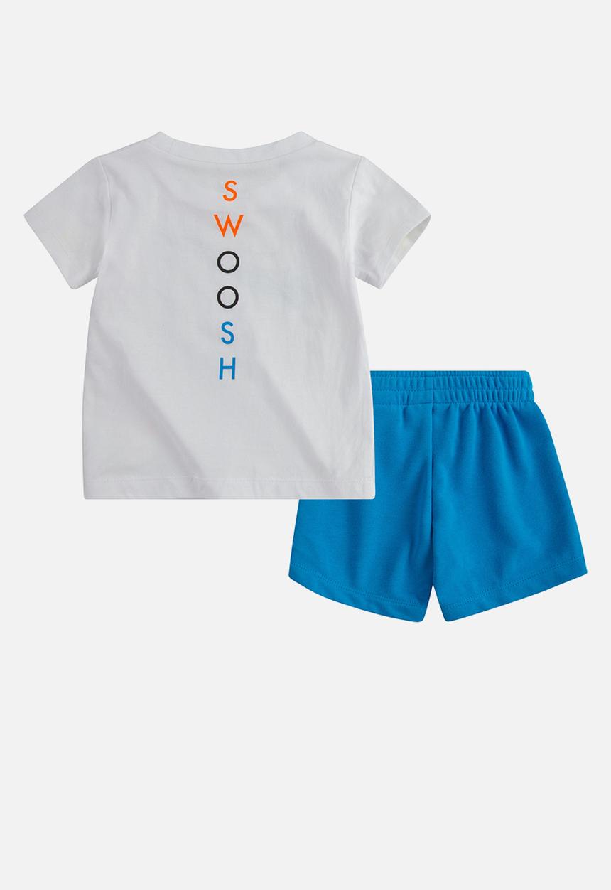 Nike - Nike boys nsw swoosh short set - blue & white 
