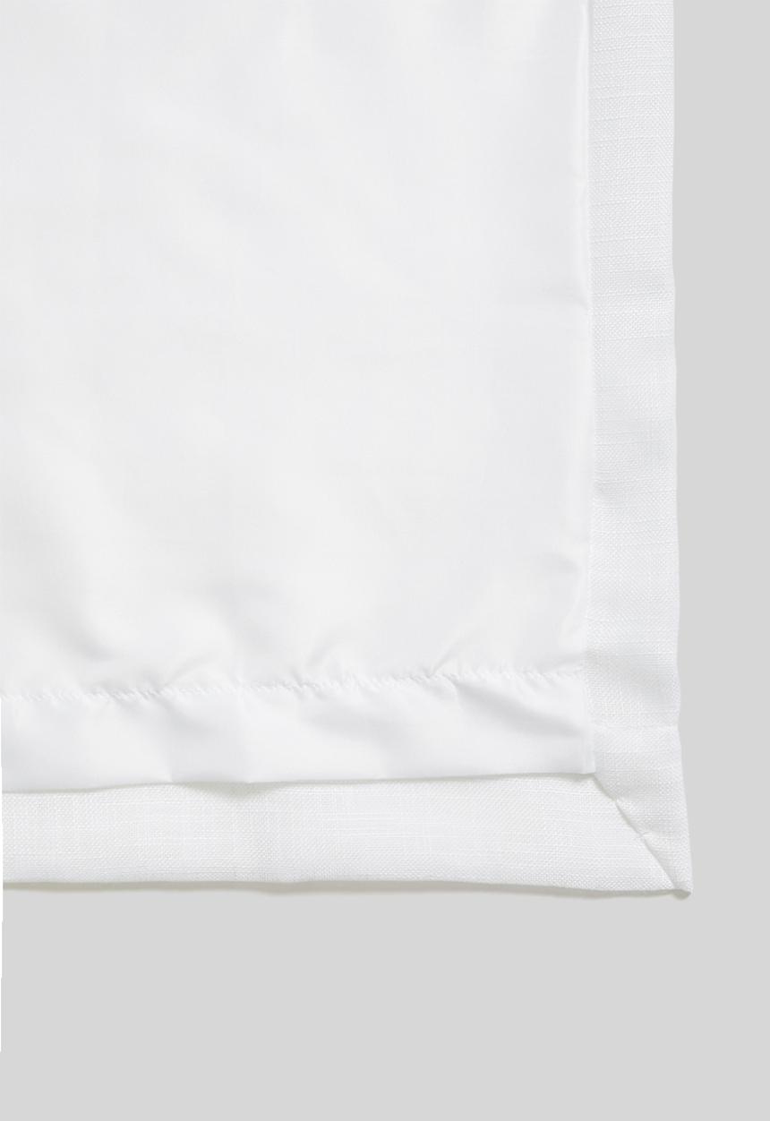 Sixth Floor - Slub lined taped curtain - white