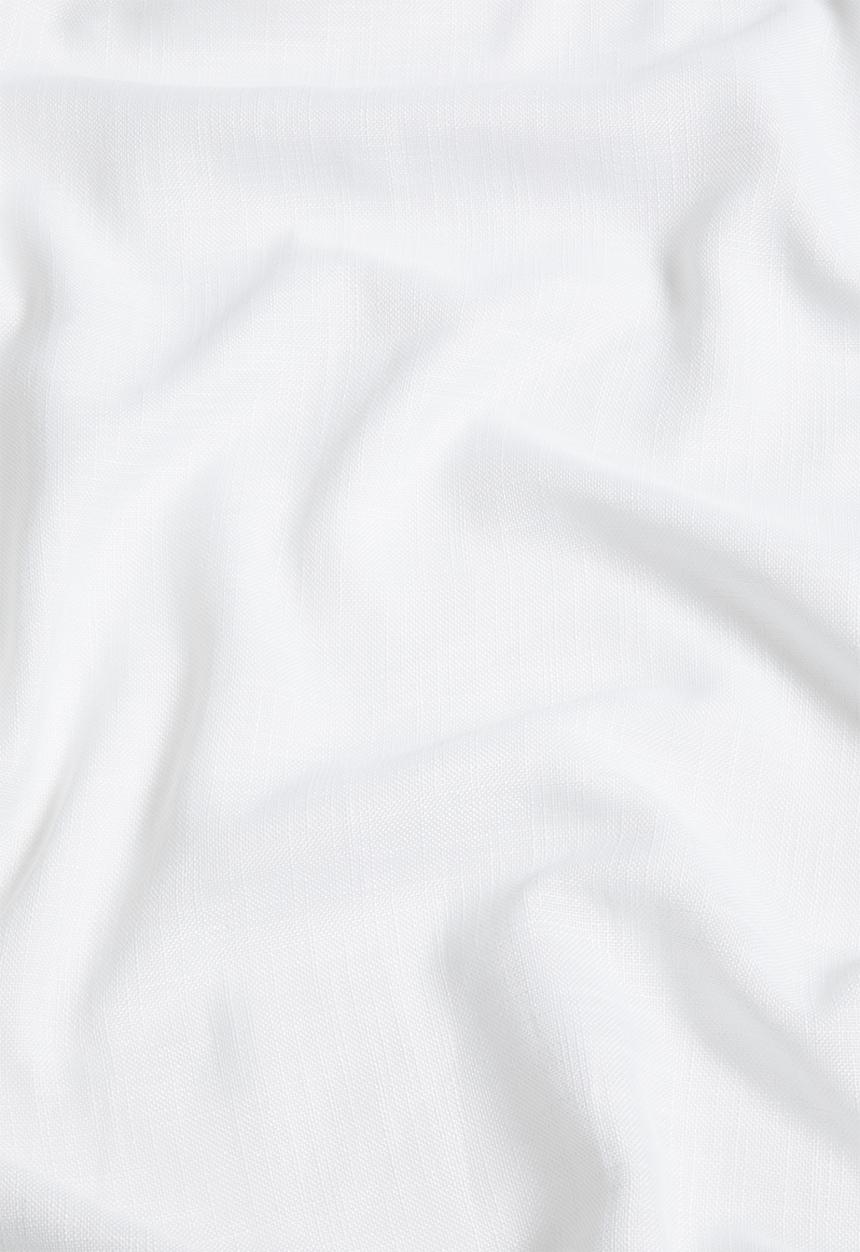 Sixth Floor - Slub lined taped curtain - white