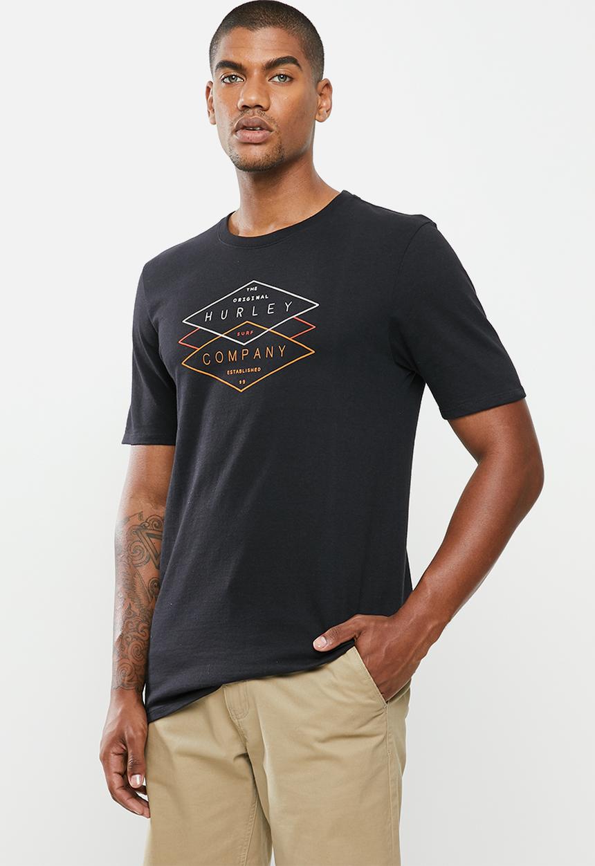 Hurley - Crew tube ride T-shirt - black