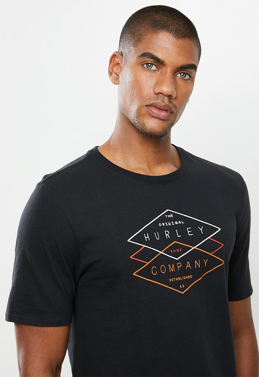 Hurley - Crew tube ride T-shirt - black
