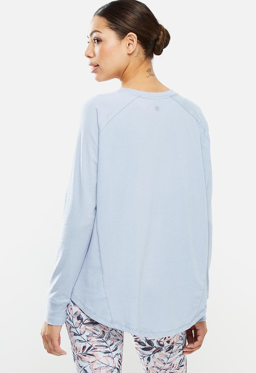 Cotton On - Active rib long sleeve top - baltic blue