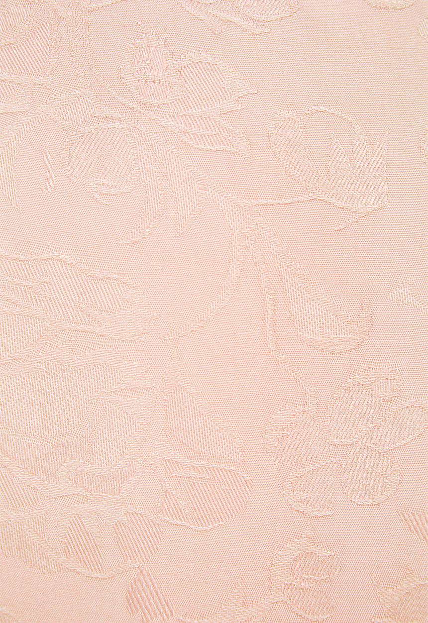 edit - Jacquard tie front blouse - blush