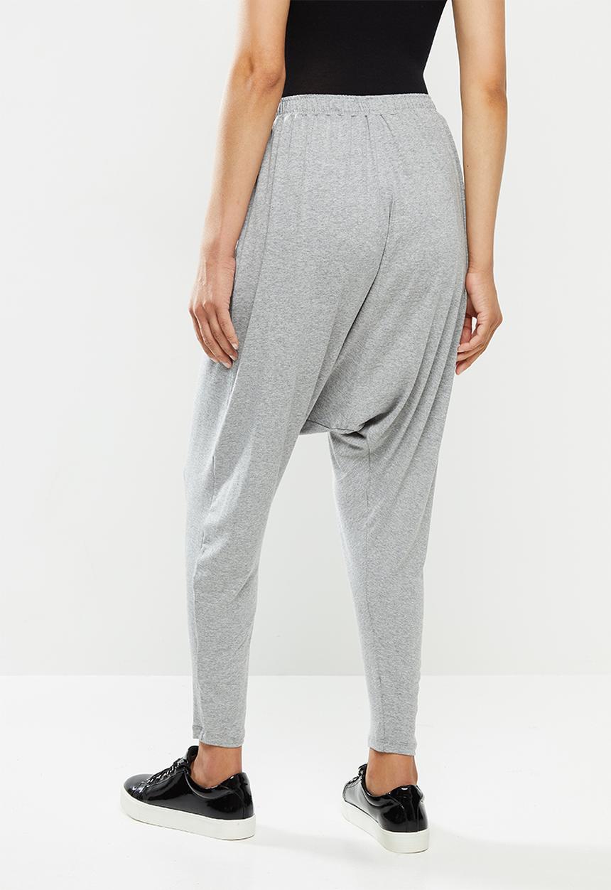 edit - Knit harem pant - grey melange
