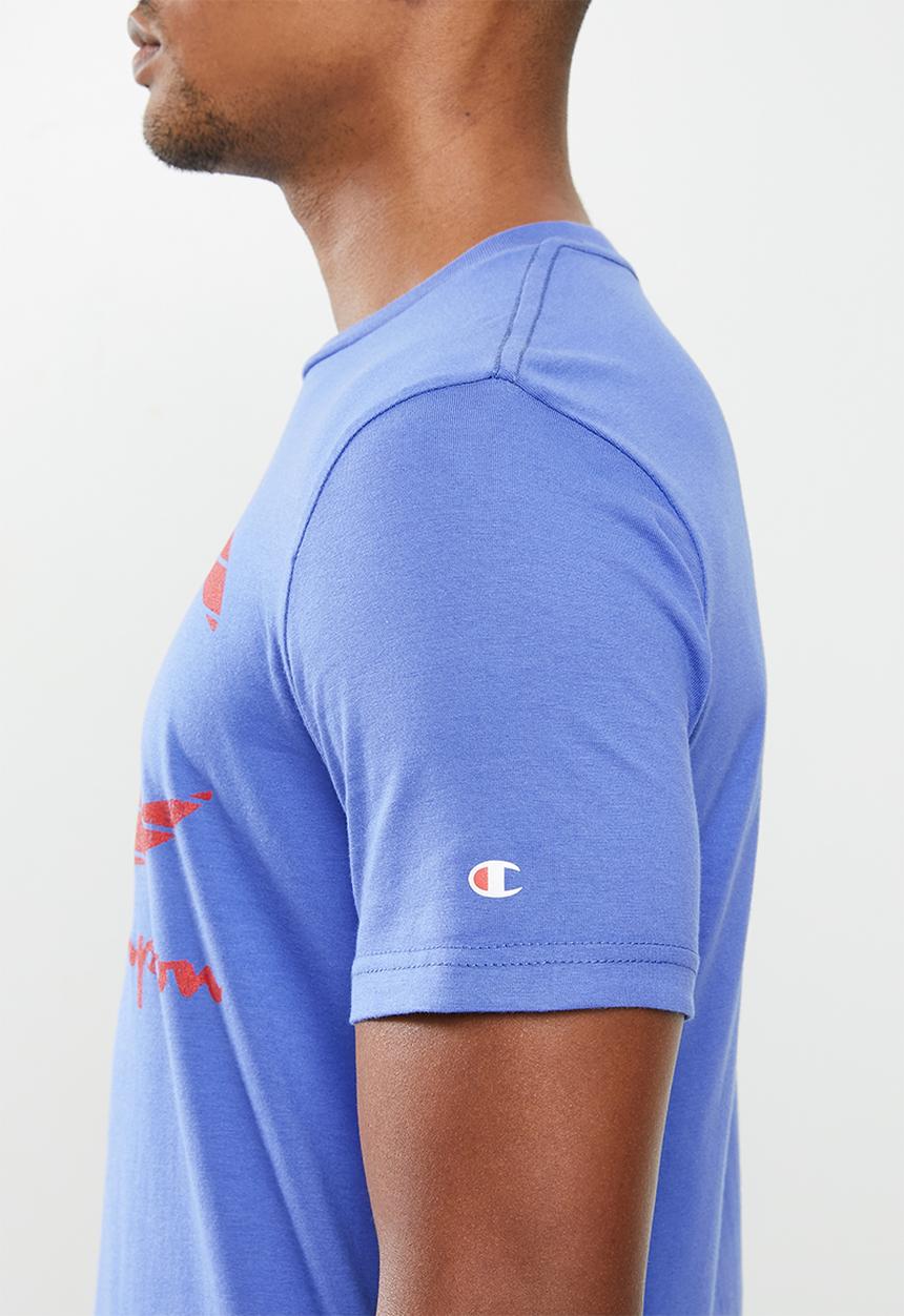 Champion - Legacy-graphic shop vintage T-shirt - purple
