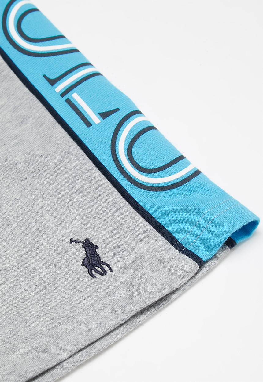POLO - Boys Greg cut & sew short - grey