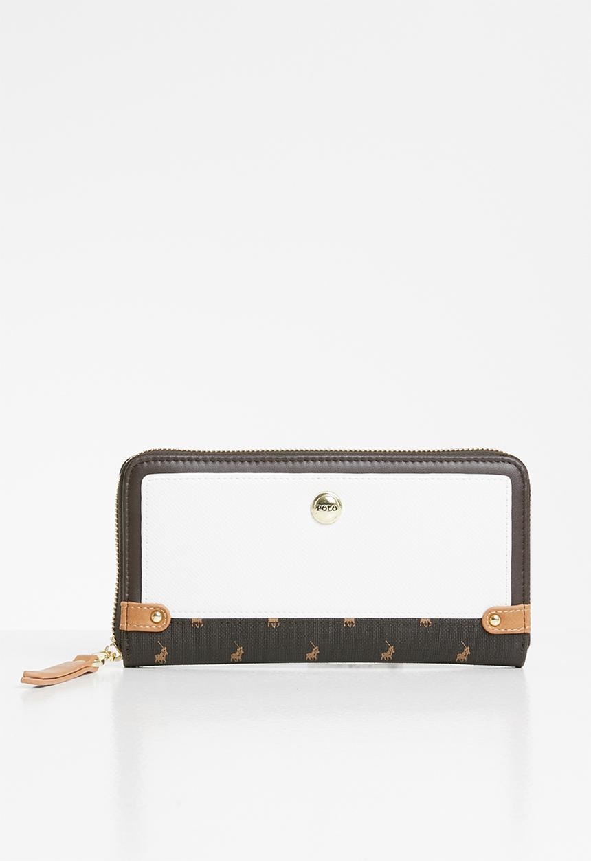 POLO - Classic ascot purse - white